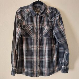 BKE Western Style Shirt - Size L